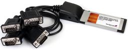 4 Port Native ExpressCard RS232 Serial Adapter Card with 16C950 UART