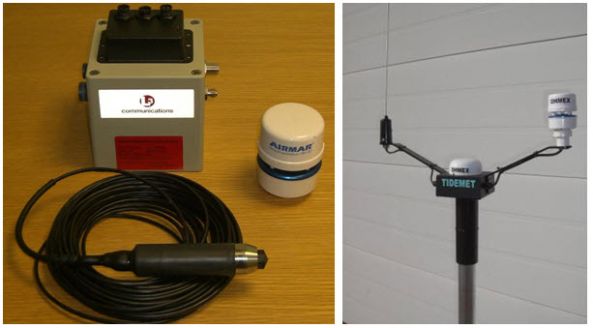 Tide (su seviyesi kotu) ve hava durumu ölçerler